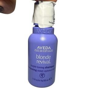 NWT Aveda Blonde Revival Purple Toning Shampoo- 1.7 fl oz travel size